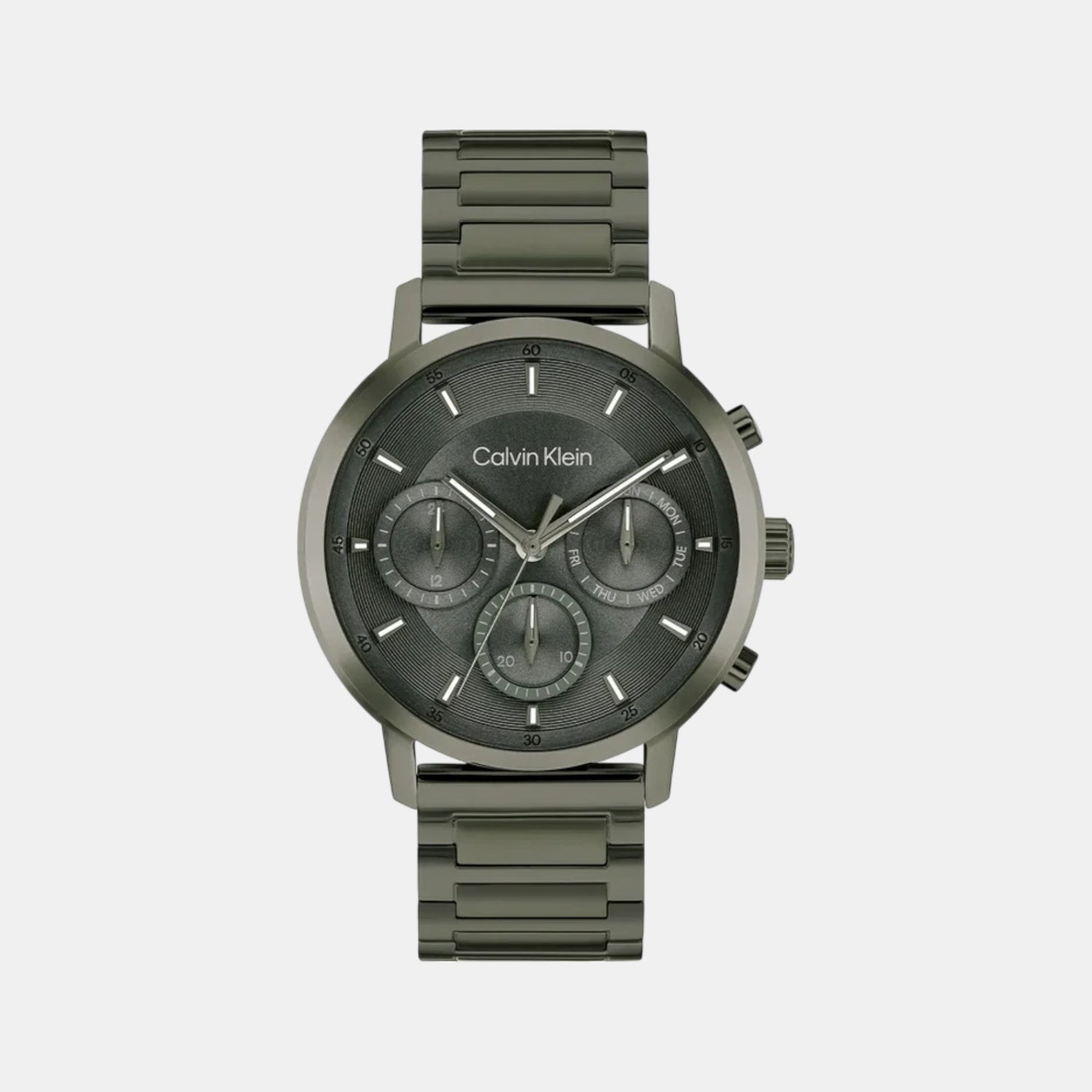 Gauge Men Quartz Green Dial Multi-Function Stainless Steel Watch 25200494