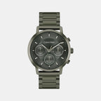 Gauge Men Quartz Green Dial Multi-Function Stainless Steel Watch 25200494