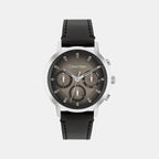 Gauge Men Quartz Dark Brown Dial Multi-Function Leather Watch 25200496