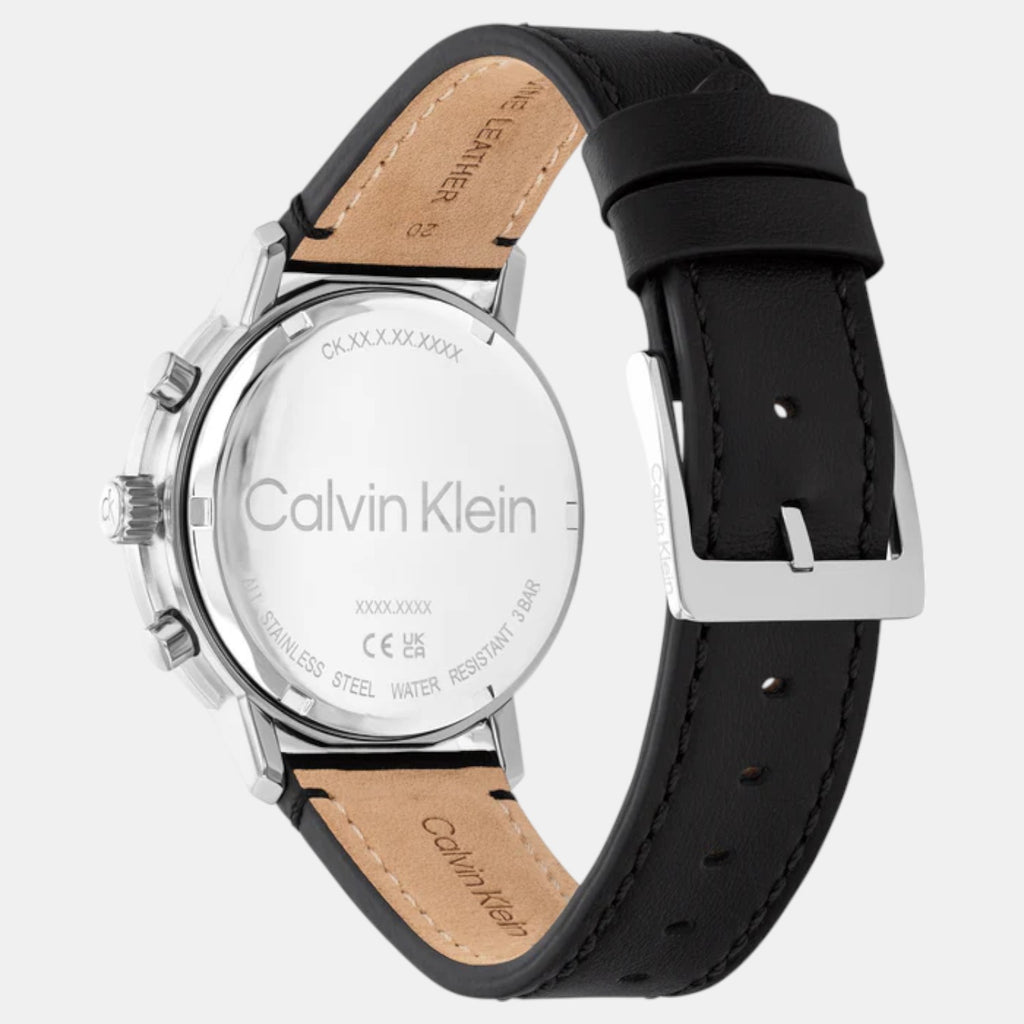 Gauge Men Quartz Dark Brown Dial Multi-Function Leather Watch 25200496