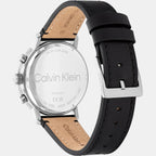 Gauge Men Quartz Blue Dial Multi-Function Leather Watch 25200497