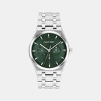 Ck Motion Men Quartz Green Dial Multi-Function Stainless Steel Watch 25200521