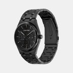 Ck Motion Men Quartz Black Dial Multi-Function Stainless Steel Watch 25200522