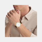 Ck Motion Men Quartz White Dial Multi-Function Leather Watch 25200523