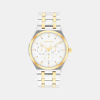 Ck Motion Men Quartz White Dial Multi-Function Stainless Steel Watch 25200533