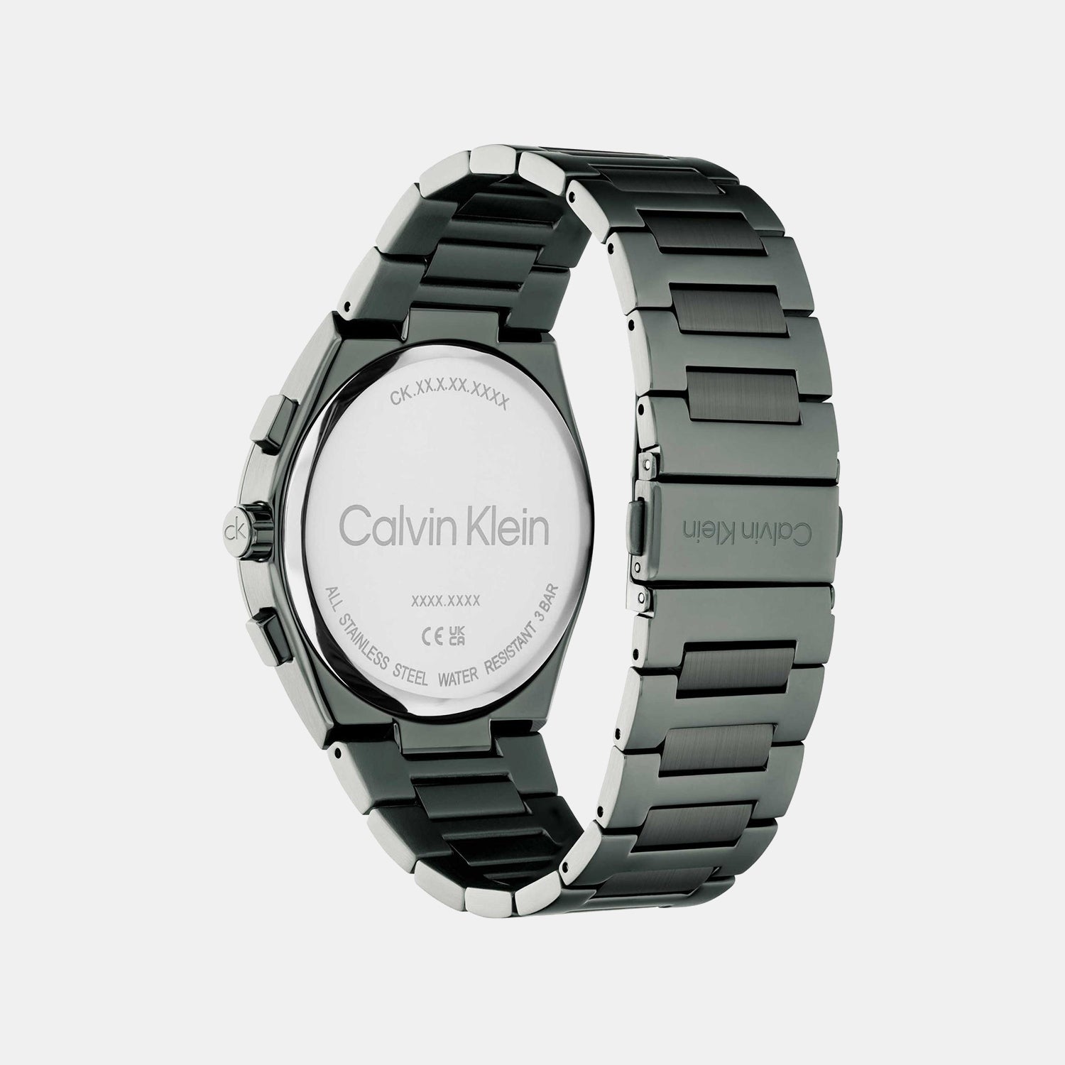 Distinguish Men Quartz Green Dial Multi-Function Stainless Steel Watch 25200535