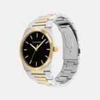 Empower Men Quartz Black Dial Analog Stainless Steel Watch 25200544