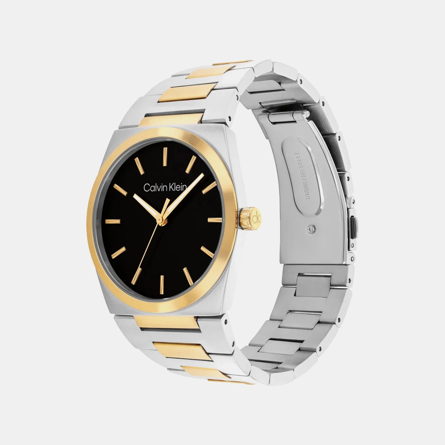 Empower Men Quartz Black Dial Analog Stainless Steel Watch 25200544