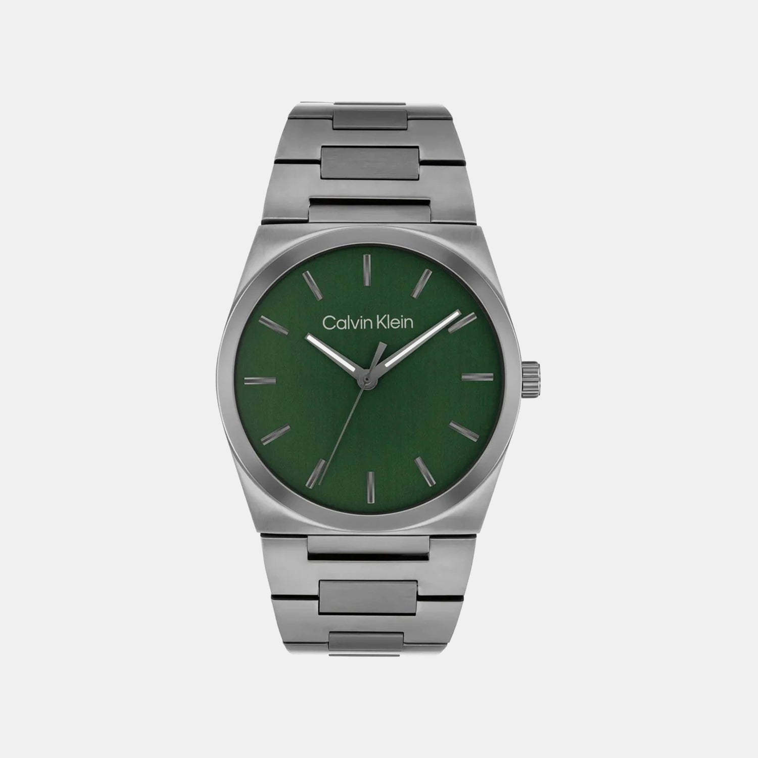 Ck Empower Men Quartz Green Dial Analog Stainless Steel Watch 25200545