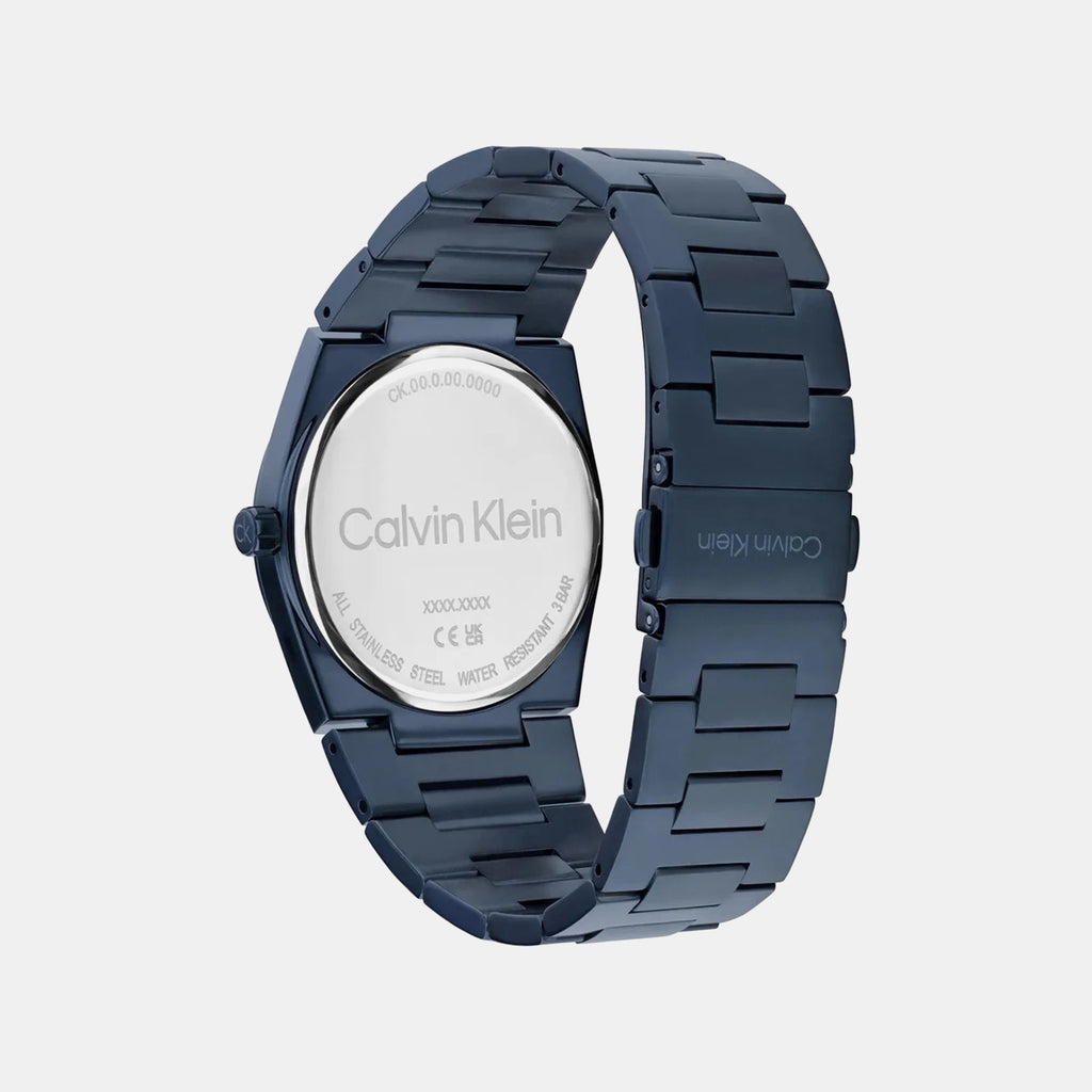 Ck Empower Men Quartz Blue Dial Analog Stainless Steel Watch 25200546