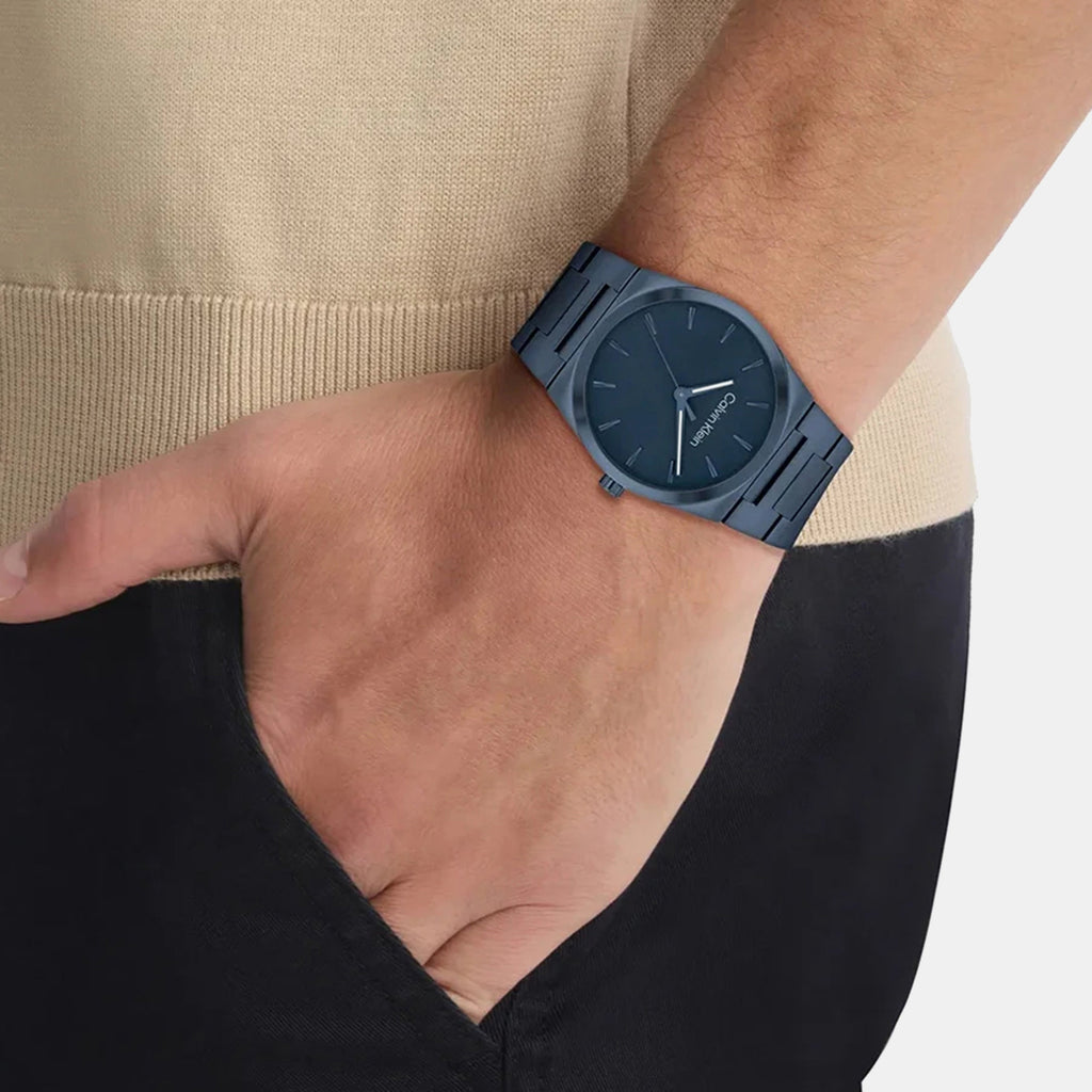 Ck Empower Men Quartz Blue Dial Analog Stainless Steel Watch 25200546