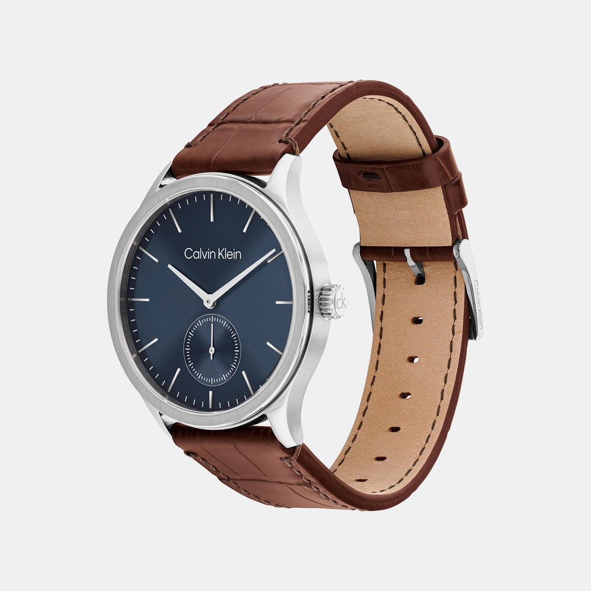 Ck Tailored Men Quartz Blue Dial Analog Leather Watch 25200552
