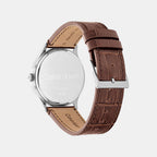 Tailored Men Quartz Blue Dial Analog Leather Watch 25200552