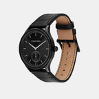 Ck Tailored Men Quartz Black Dial Analog Leather Watch 25200555