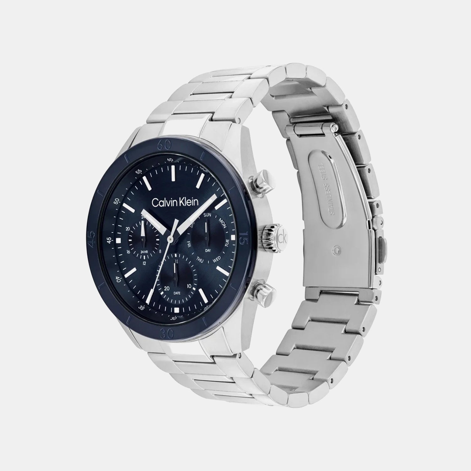 Ck Performance Men Quartz Blue Dial Chronograph Stainless Steel Watch 25200556
