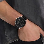 Performance Men Quartz Black Dial Analog Silicone Watch 25200559