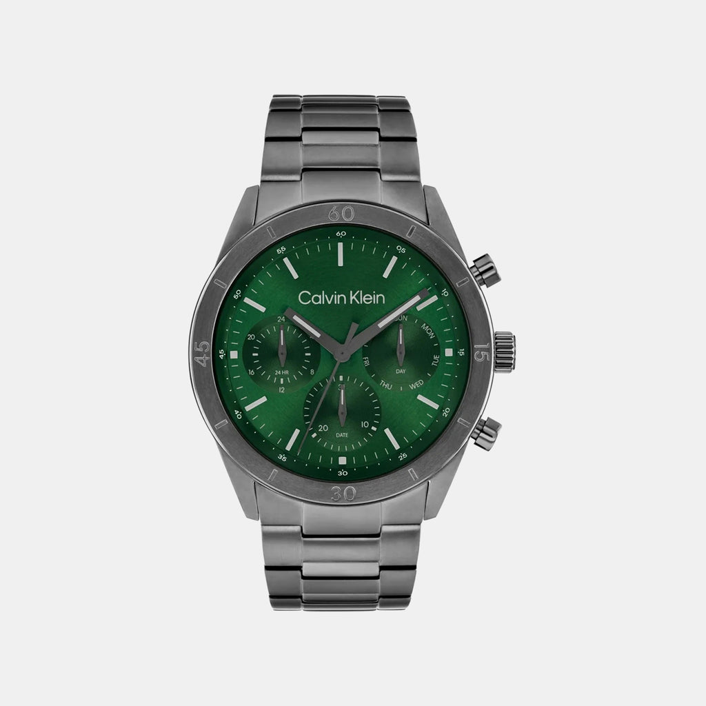Ck Performance Men Quartz Green Dial Chronograph Stainless Steel Watch 25200561