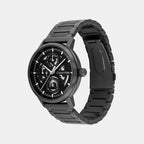 Gauge Men Quartz Black Dial Chronograph Stainless Steel Watch 25200563