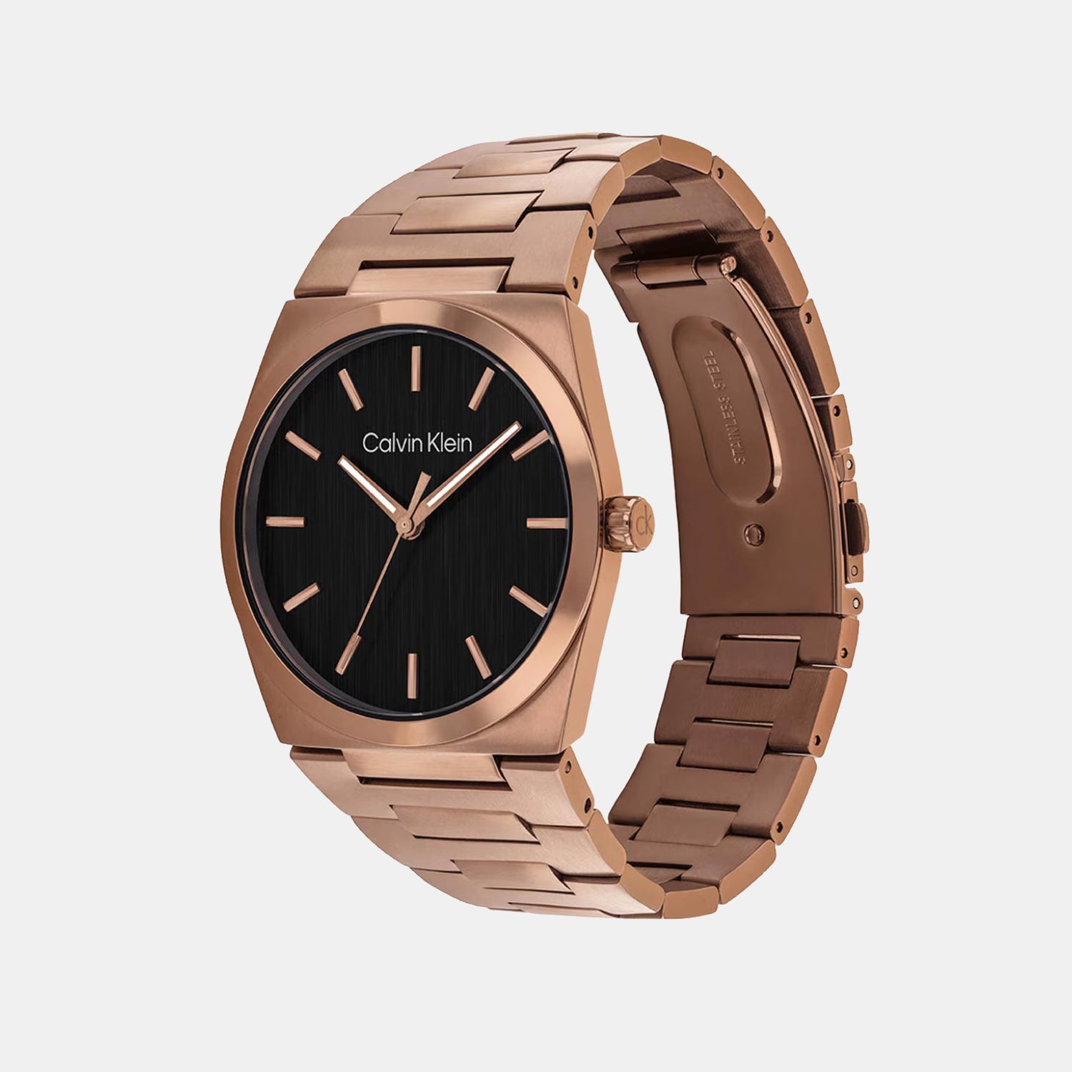 Ck Empower Men Quartz Black Dial Analog Stainless Steel Watch 25200566
