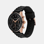 Performance Men Quartz Black Dial Analog Silicone Watch 25200567