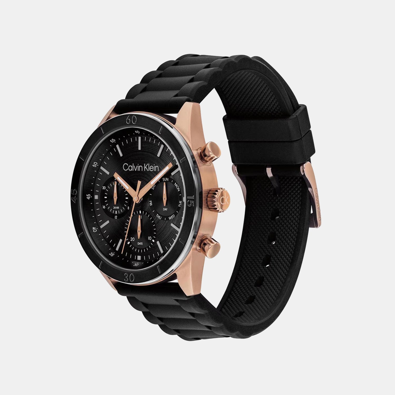 Performance Men Quartz Black Dial Analog Silicone Watch 25200567