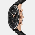 Performance Men Quartz Black Dial Analog Silicone Watch 25200567