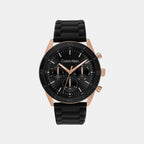 Performance Men Quartz Black Dial Analog Silicone Watch 25200567