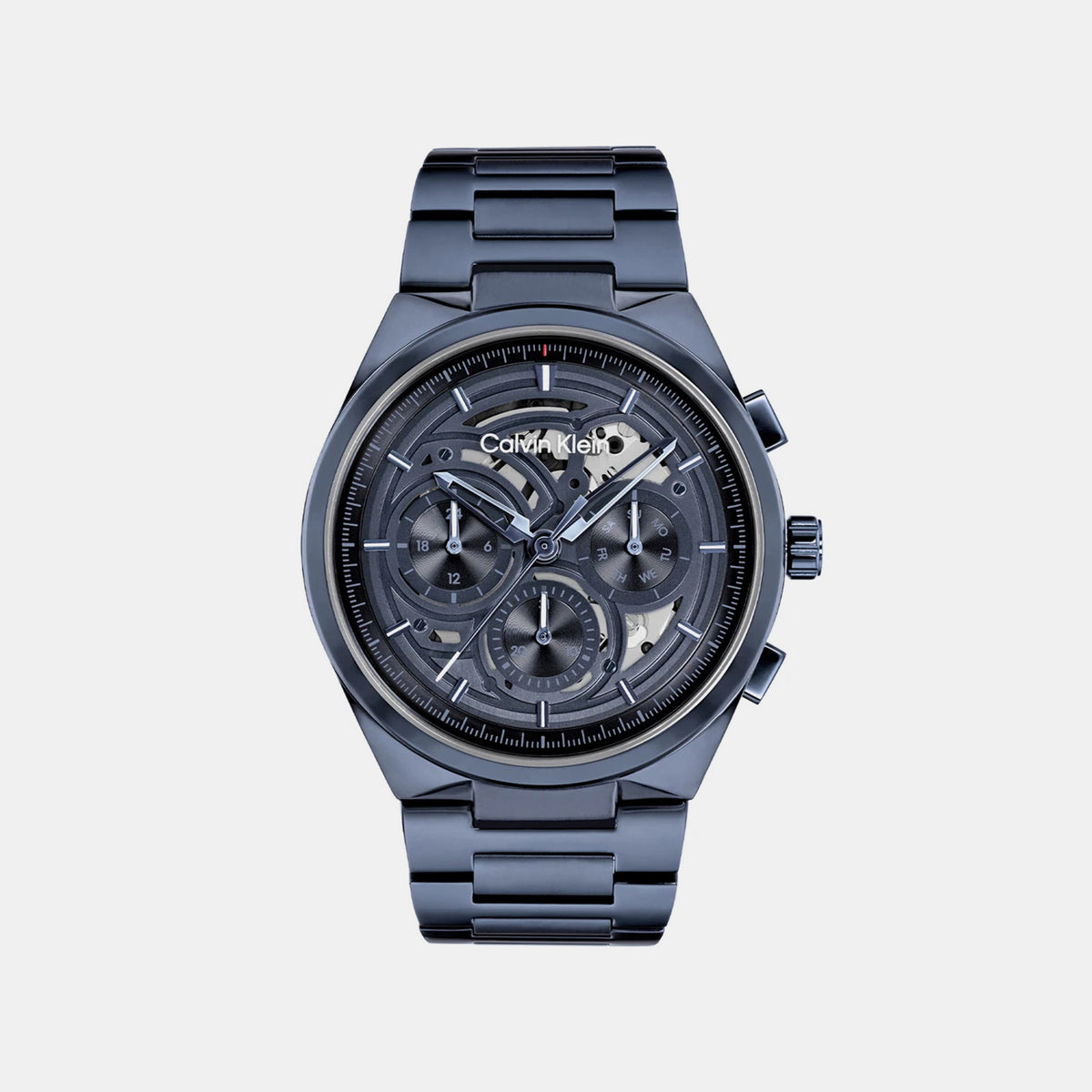 Men Quartz Blue Dial Chronograph Stainless Steel Watch 25200574
