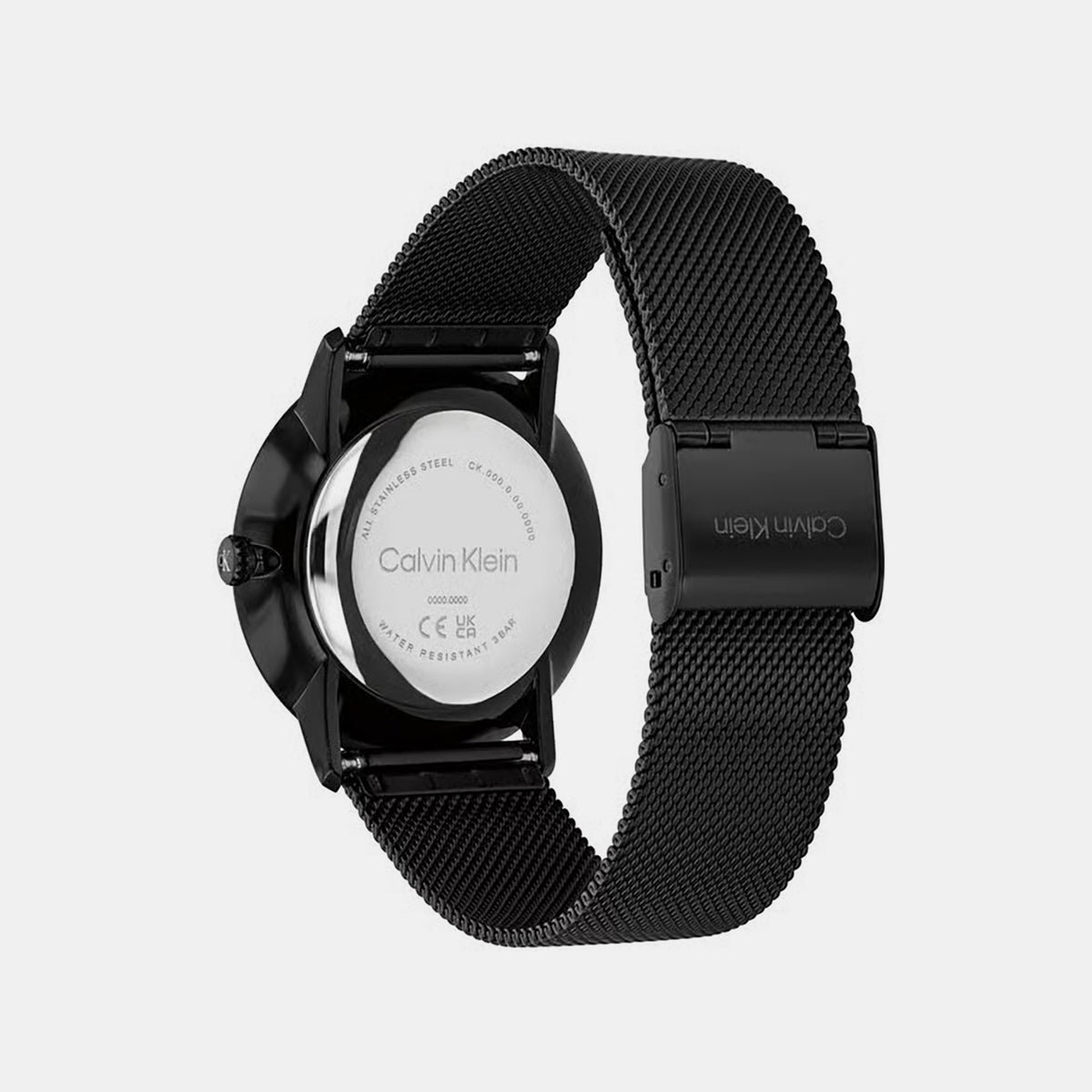 Men Quartz Black Dial Analog Mesh Watch 25200603