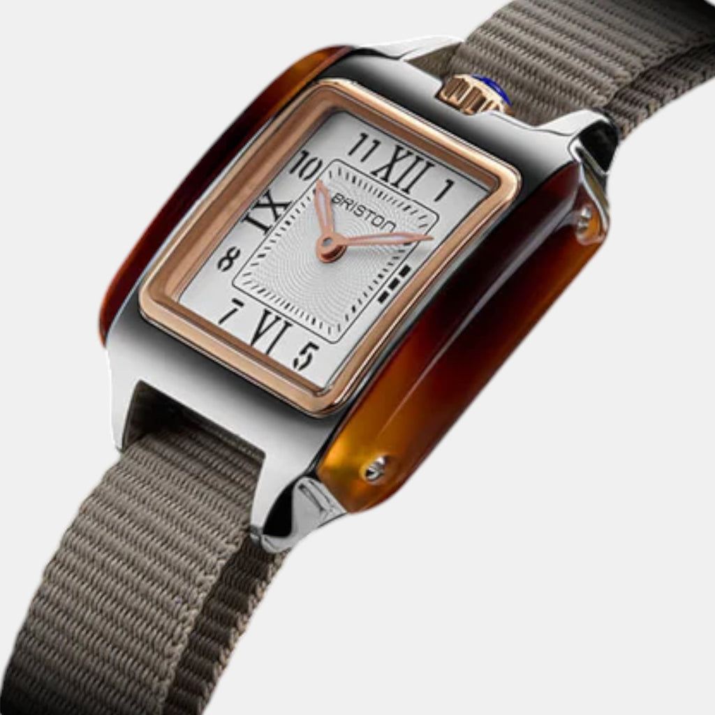 Briston Women Quartz White Dial Analog Nato Watch 252025.PRA.T.2.NT-2