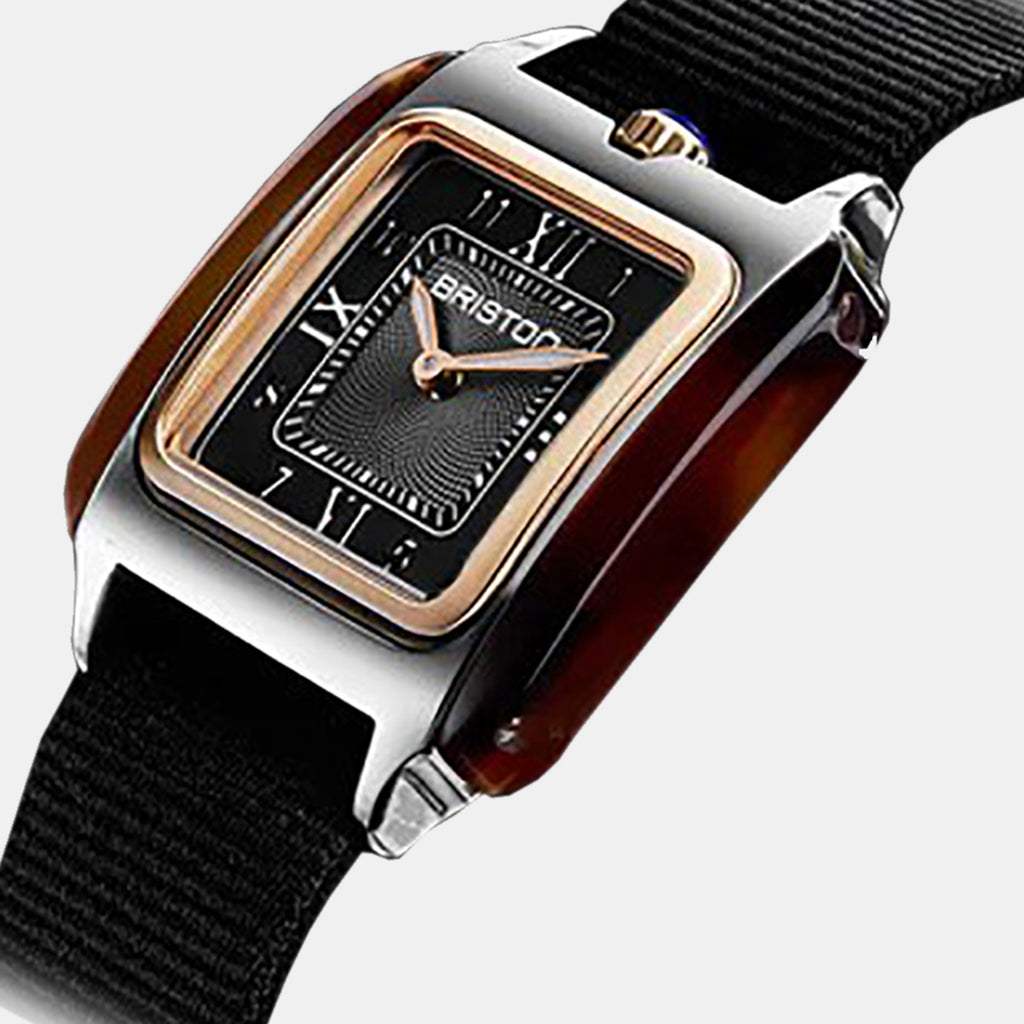 Streamliner Kennedy Women Quartz Black Dial Analog NATO Watch 252030.PRA.T.1.NB
