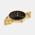 Essential Men Quartz Black Dial Analog Stainless Steel Watch 252G032