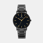 Pierre Lannier Essential Men Quartz Black Dial Analog Stainless Steel Watch 252G439-1