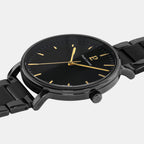 Pierre Lannier Essential Men Quartz Black Dial Analog Stainless Steel Watch 252G439-2