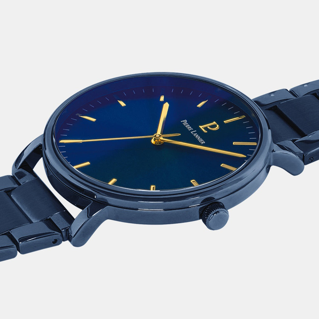 Essential Men Quartz Blue Dial Analog Stainless steel Watch 252G469