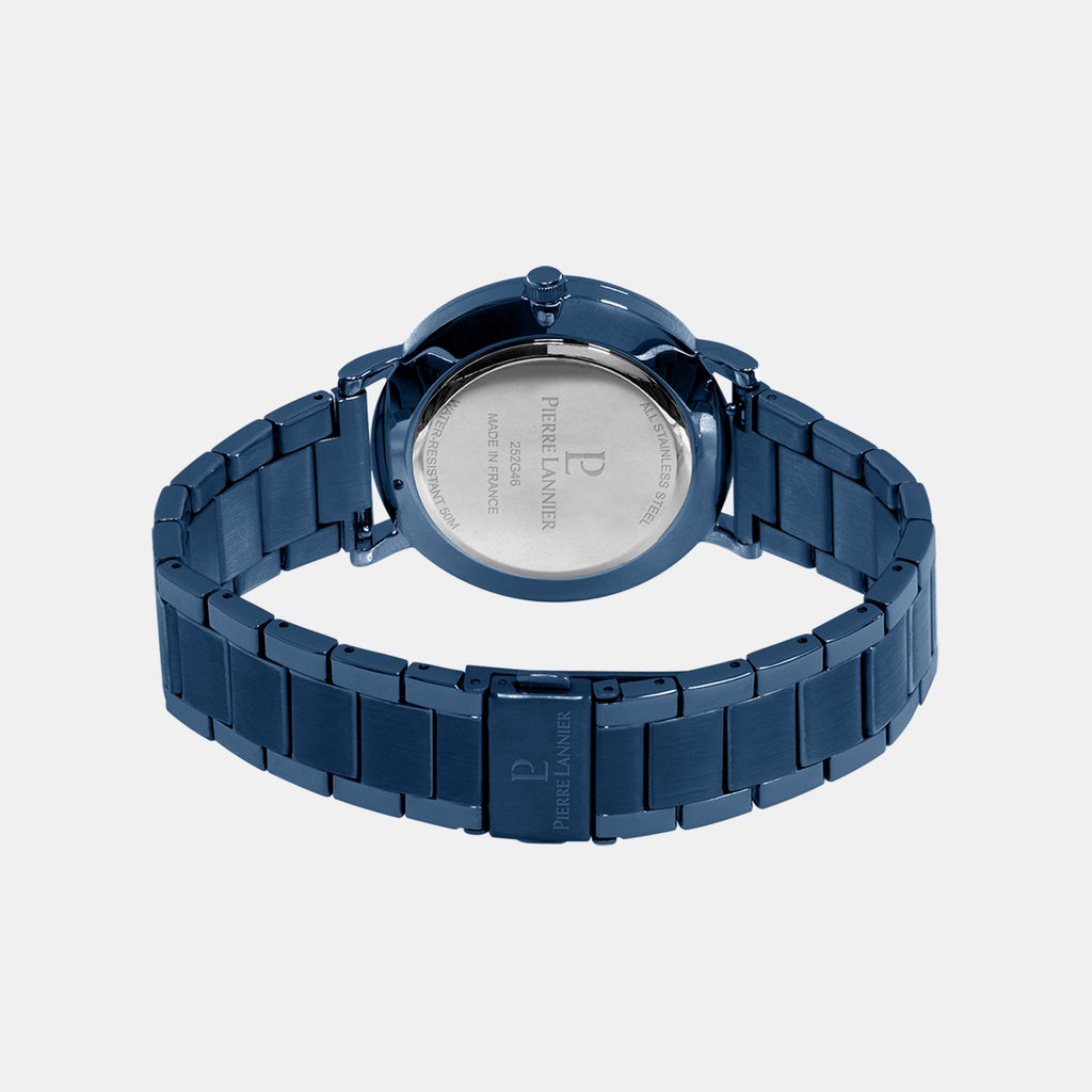 Essential Men Quartz Blue Dial Analog Stainless steel Watch 252G469