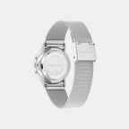 Unisex Quartz Silver Dial Analog Stainless Steel Watch 25300001