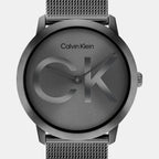 Intrigue Unisex Quartz Grey Dial Analog Stainless Steel Watch 25300011