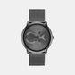 Quartz Unisex Analog Grey Mesh Watch 25300011