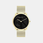 Ck Iconic Women Quartz Black Dial Analog Mesh Watch 25300016
