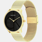 Ck Iconic Women Quartz Black Dial Analog Mesh Watch 25300016