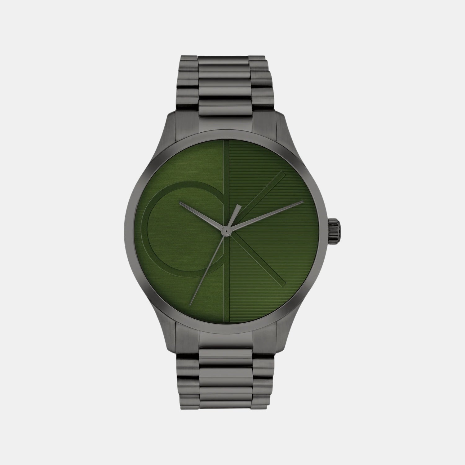 Iconic Unisex Quartz Green Dial Analog Stainless Steel Watch 25300027
