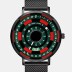 Blackjack Men Quartz Green Dial Analog Stainless Steel Watch 254D499