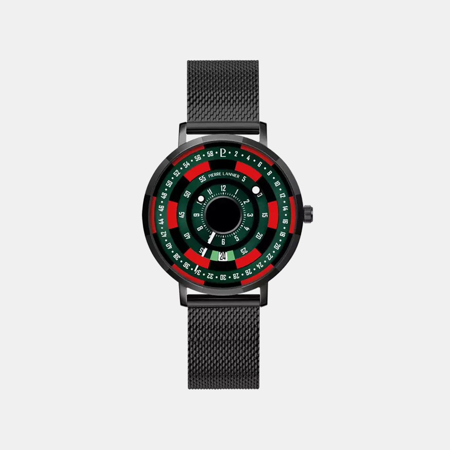 Blackjack Men Quartz Green Dial Analog Stainless Steel Watch 254D499