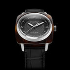 Clubmaster Legend Classic HMS Unisex Automatic Black Dial Analog Leather Watch 25639.SA.T.1.LAB