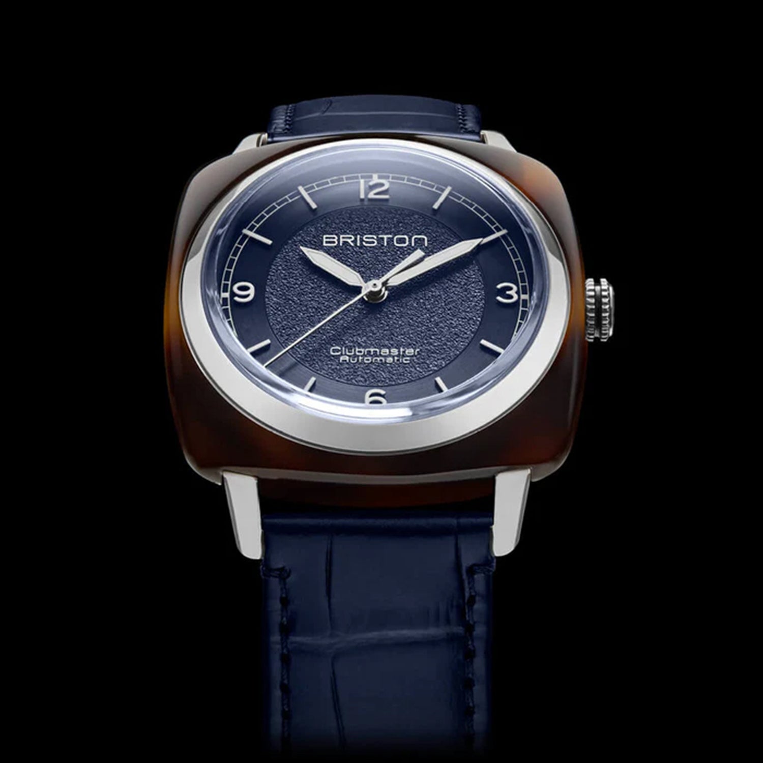 Clubmaster Legend Classic HMS Unisex Automatic Blue Dial Analog Leather Watch 25639.SA.T.15.LANV
