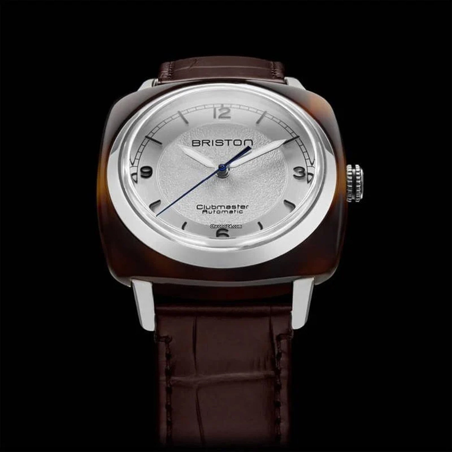 Clubmaster Legend Classic Unisex Automatic White Dial Analog Leather Watch 25739.SA.T.2.LABR
