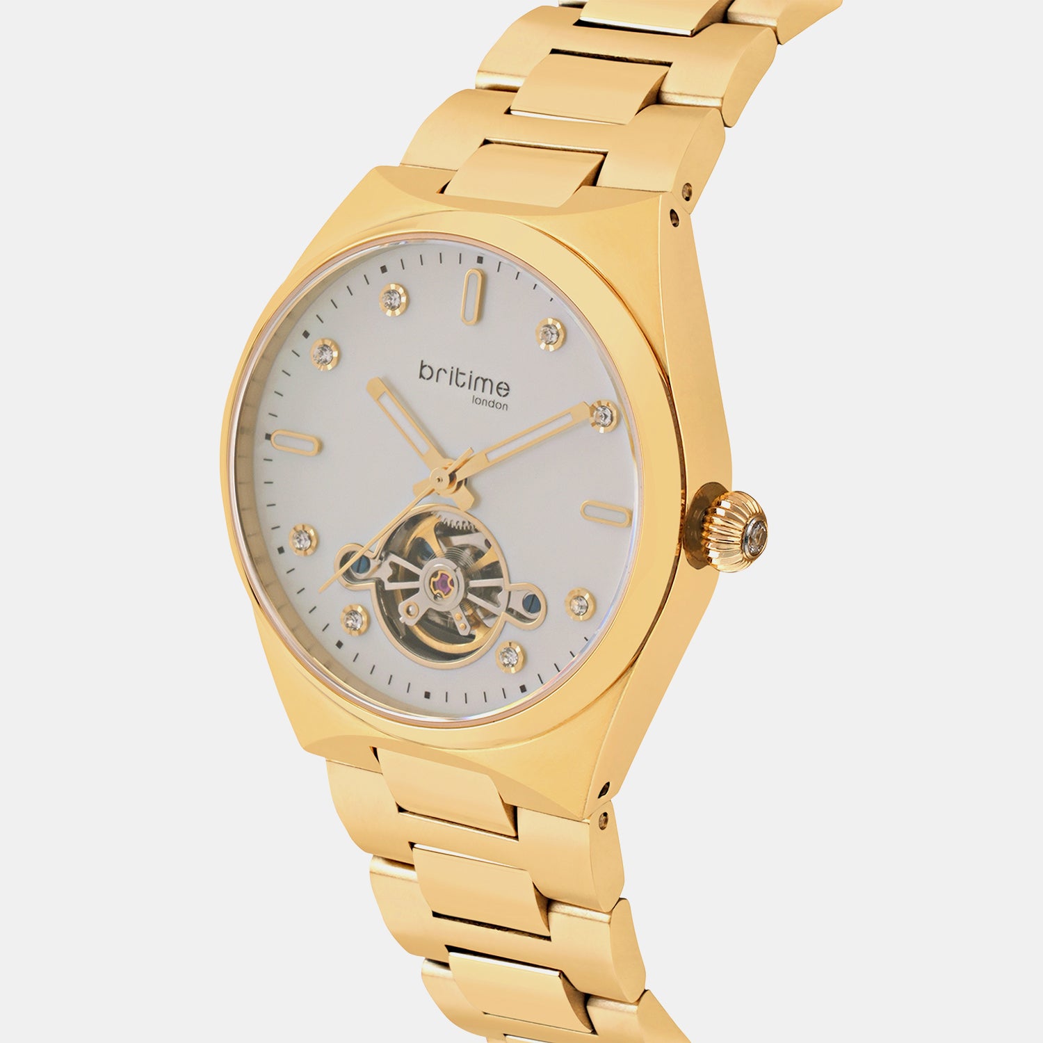 Women Automatic Grey Dial Analog Metal Watch 2567-M20902