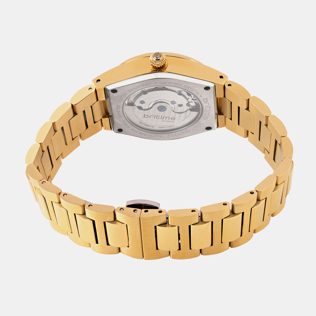 Women Automatic Grey Dial Analog Metal Watch 2567-M20902