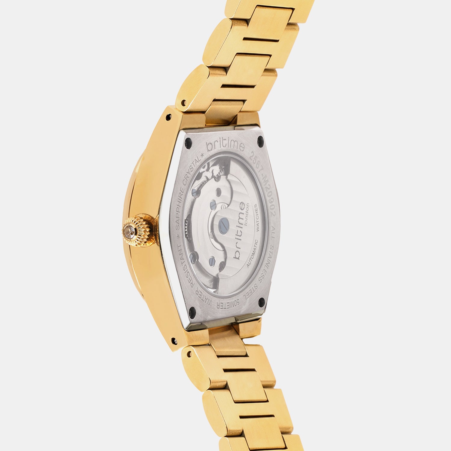 Women Automatic Grey Dial Analog Metal Watch 2567-M20902